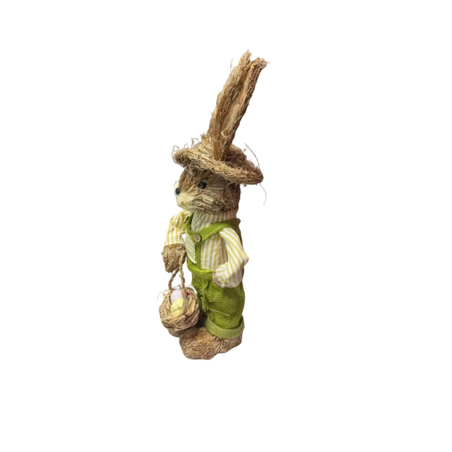 Bunny Grass boy with basket 45cm