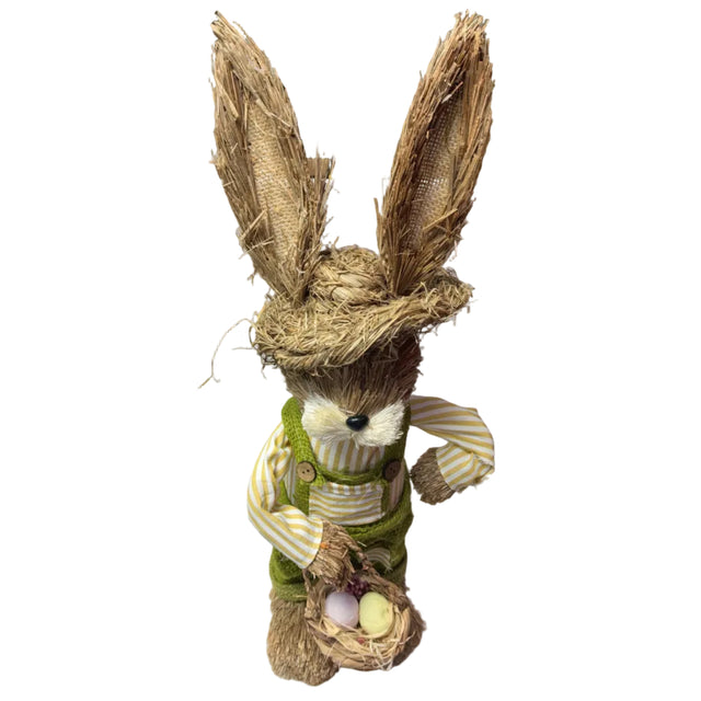 Bunny Grass boy with basket 45cm