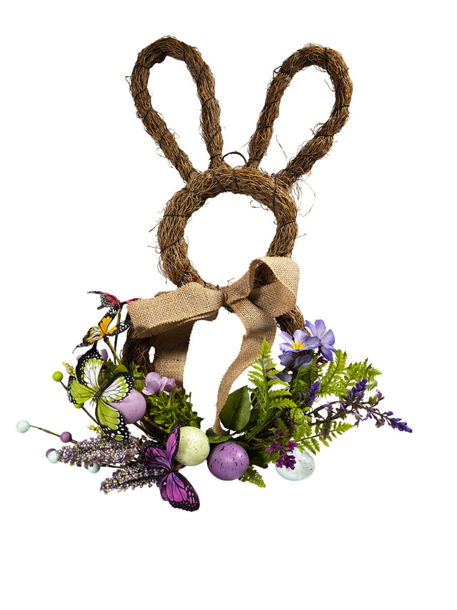 50CM FLORAL WALL BUNNY