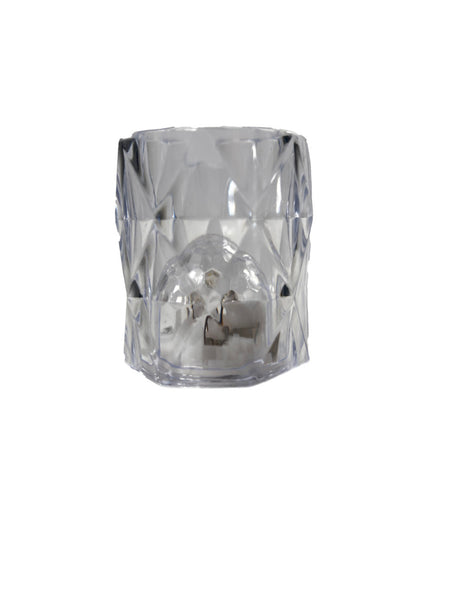 "(AX5320430)LAMP, TRANSPARENT ACRYLIC MINI DECO LAMP W/W LED 4.7X4.7X5.7CM"