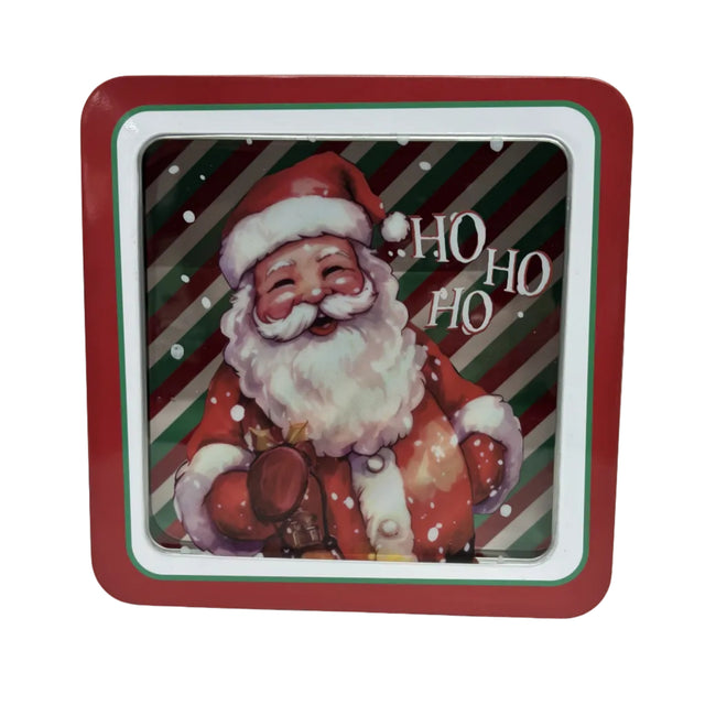 Ho Ho Ho Storage Tin Square 19x19x8.5cm