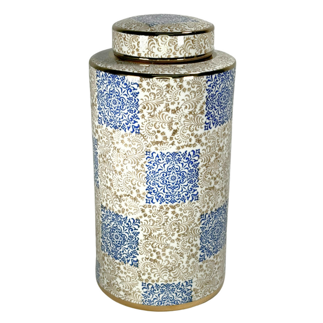 Ginger Jar Blue & White 20X39Cm