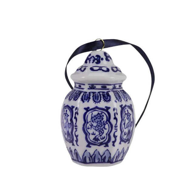 Ceramic hanging ornament 9.2x5.3cm