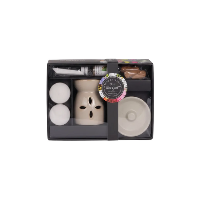 Oil burner set 6.5x6.5x7.7cm - assorted fragrances
