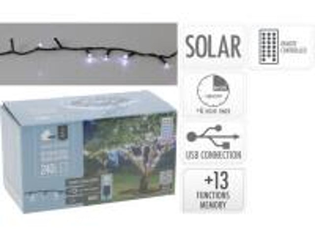 (AEX100000)SOLAR STRING 240 LED WHITE