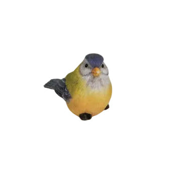 Bird, polystone 12.5x6.5x9cm - Assorted colours each