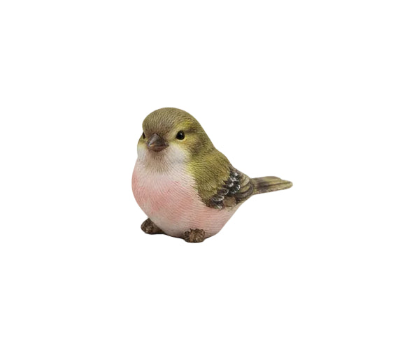 Bird, polystone 12.5x6.5x9cm - Assorted colours each