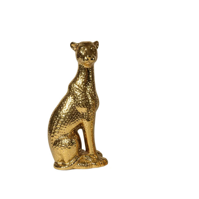 Cheetah standing sculpture 15x39cm