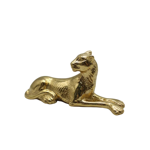 Laying cheetah sculpture 35x18cm