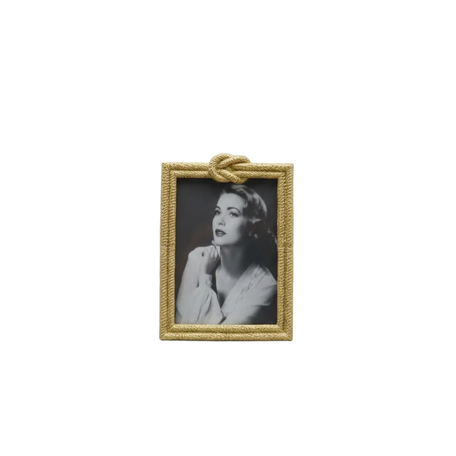 Square photo frame 14.478cm - gold