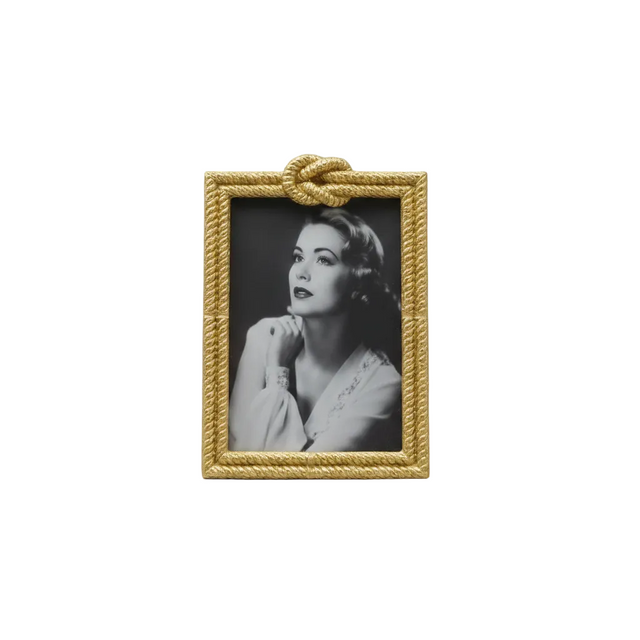 Square photo frame 11.684cm - gold