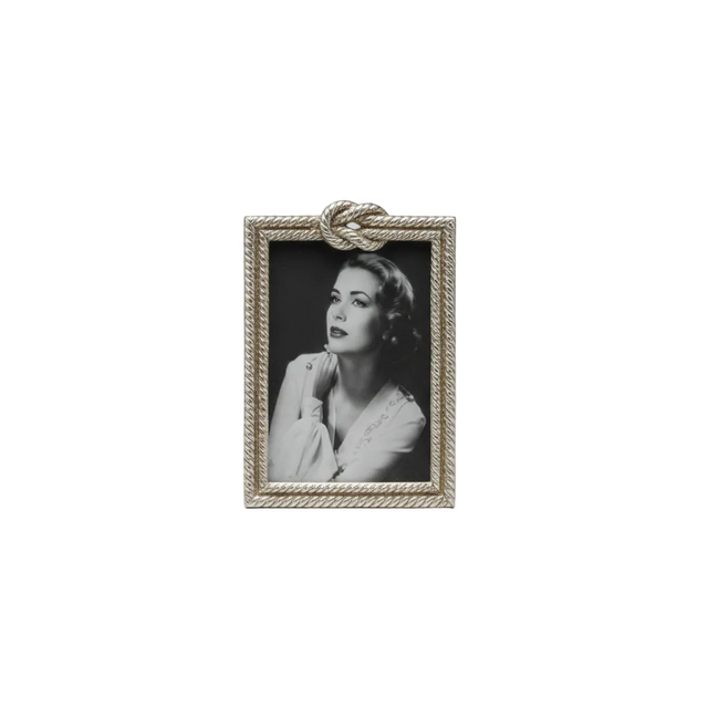 Square photo frame 14.478cm - silver