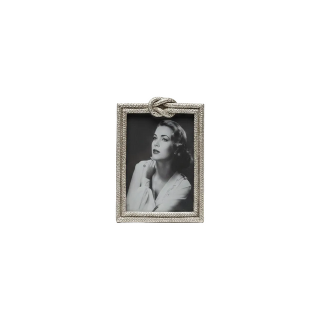 Square photo frame 11.684cm - silver
