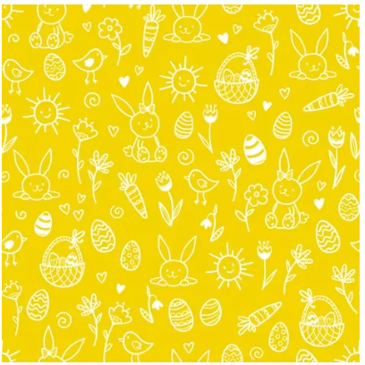 Serviette 33x33cm - 20 pack - Pasqua Gioiosa - yellow