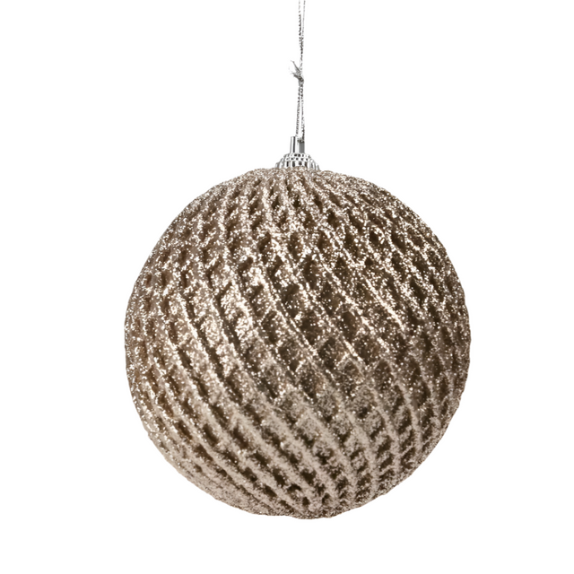 Xmas Ball 10cm - Net design