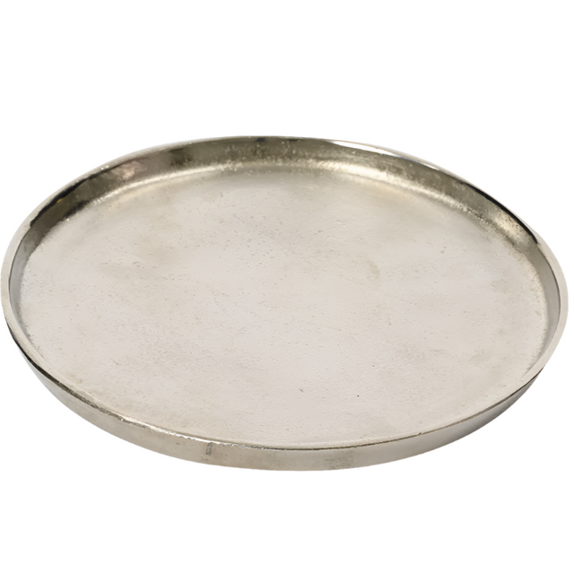 Decoration Plate Silver 30.5X30.5X2.5cm