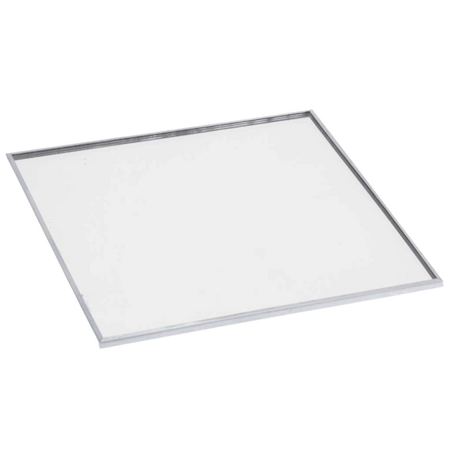 Plate Mirror 25cm Silver - Square