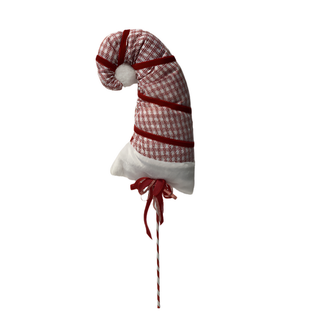 Tartan Hat On Stick 51Cm