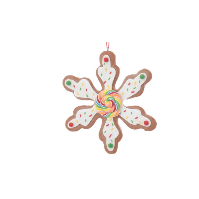 Gingerbread Cookie Snowflake 9.98Cm