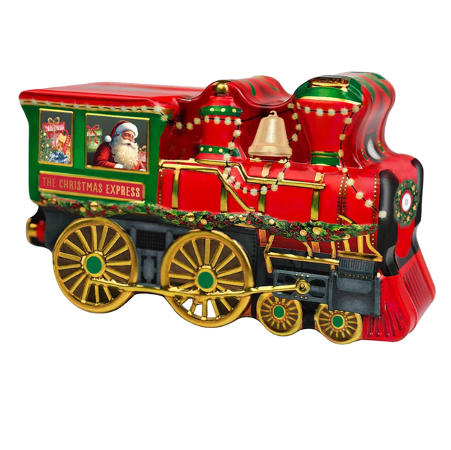Christmas Train Tin Filled With 120gr Pralines