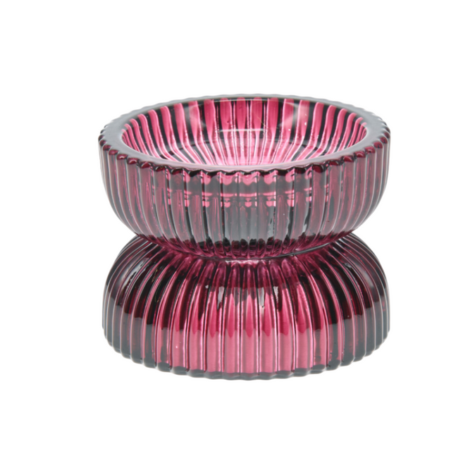 Candle Holder 7.8x6cm D/Pink