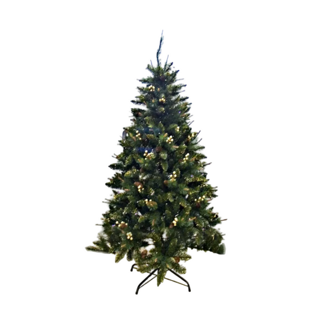 Christmas tree with gold decor 980 Tips 210cm