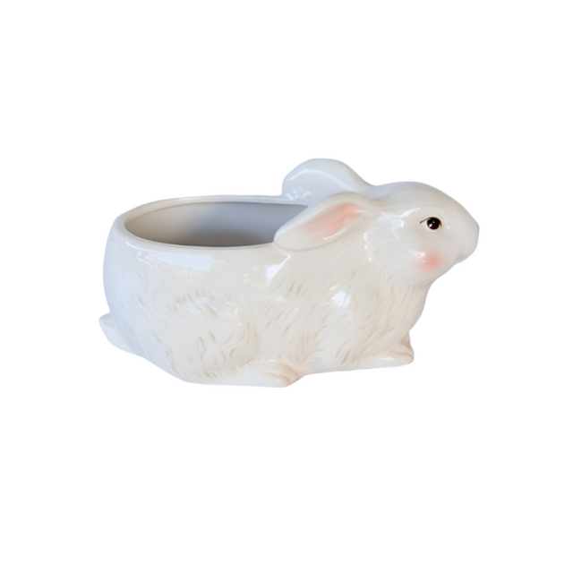 Cream Rabbit flower pot