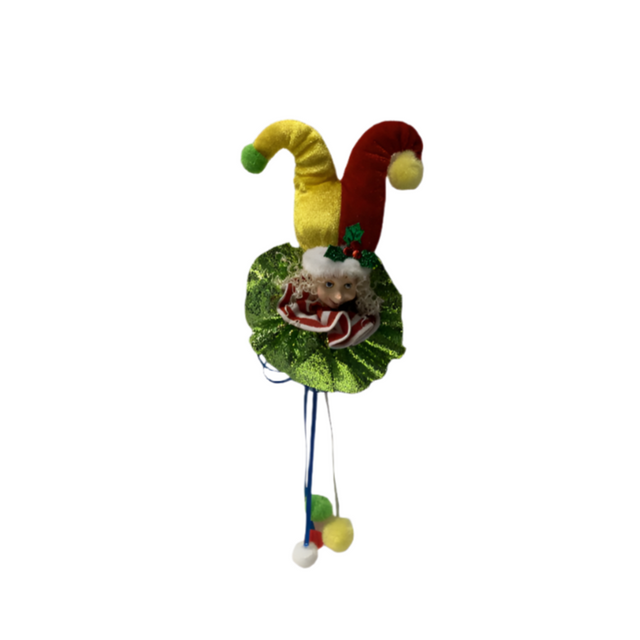 Elf Head With Hanging Pom-Pom 32X17X5.5Cm