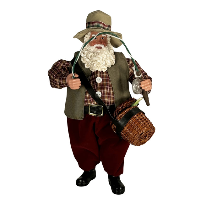 Santa With Fishing Equipment