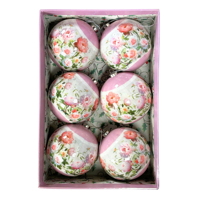 Rose Paper Balls Box Of 6