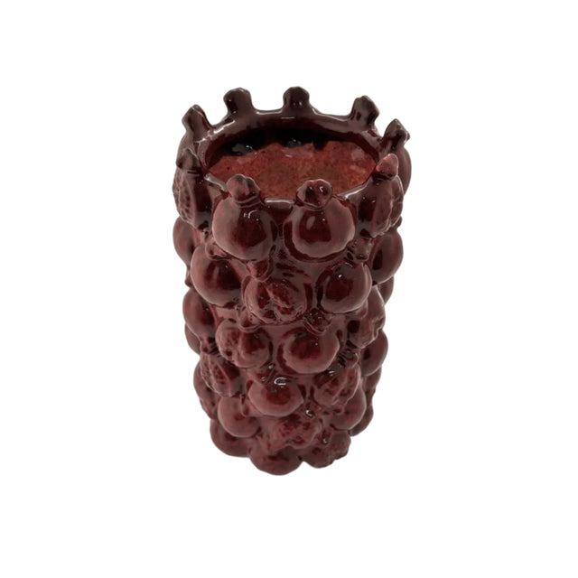 Red Pomegranate Vase 16x28cm