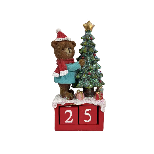 Advent Calendar Male Bear 24cm