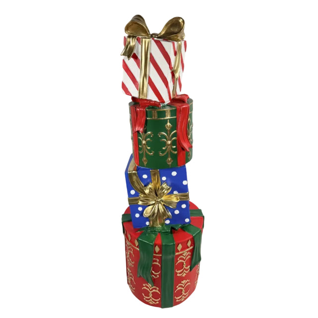 Stacked Christmas Tree Presents 23x22x71cm