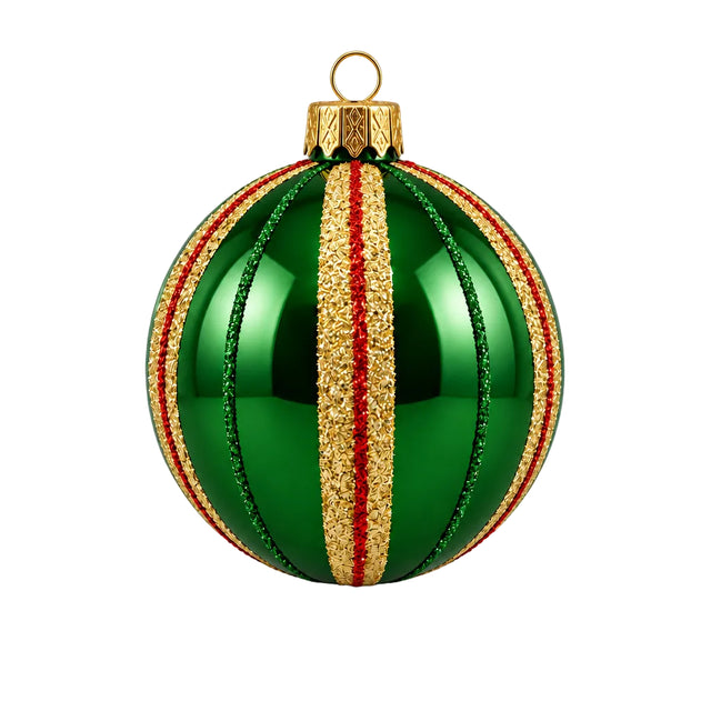Xmas Ball Glass 80mm Green
