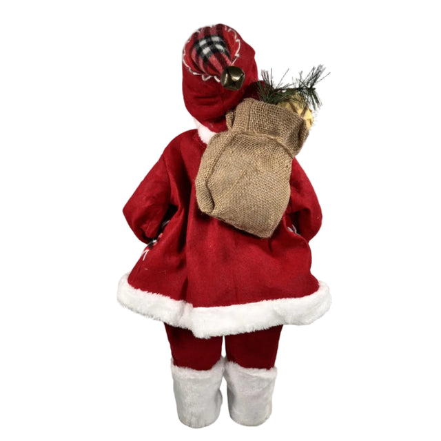 Santa With Lantern 60Cm