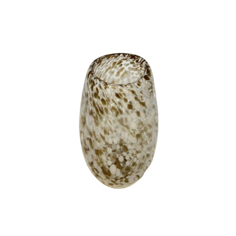 Speckled glass vase 17x35cm