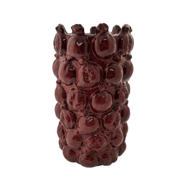 Red Pomegranate Vase 16x28cm