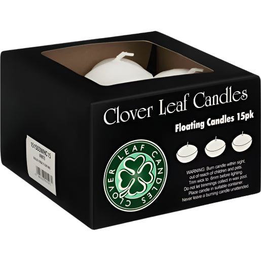 Candle Floating V/Pack x15 White