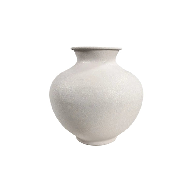 Vase Metal Off White 23cm