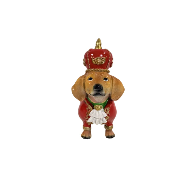 Royal Christmas Dog 22x10x19cm