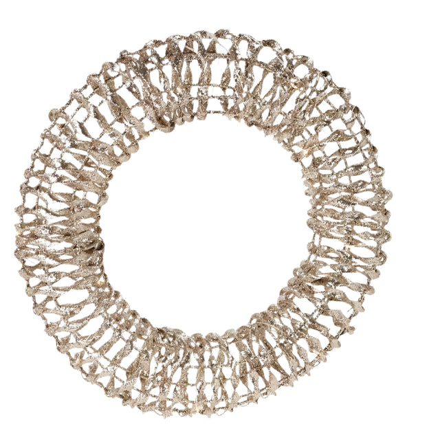 Wreath 30cm 20L Micro warm white Gold