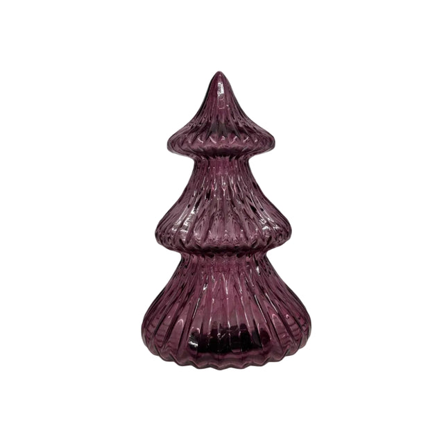 Purple Tree With LED 21cm