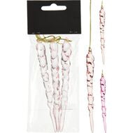 Icicle 12cm set of 3
