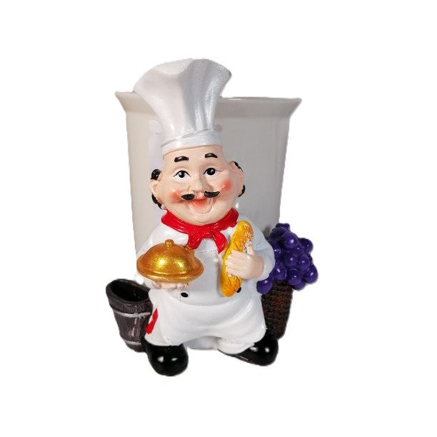 Chef With 1 Klosh 16X13X11cm