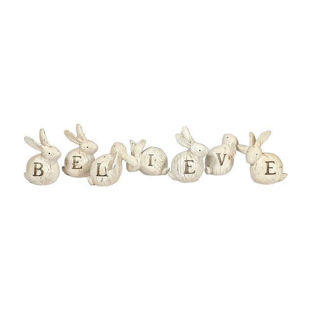 7 Pce Believe Rabbits