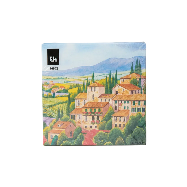 Napkins 16pcs 33x33cm - Small Italian countryside
