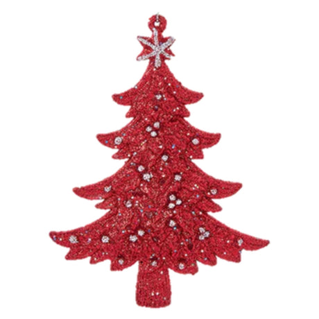 Red Christmas Tree Decorations With Star
